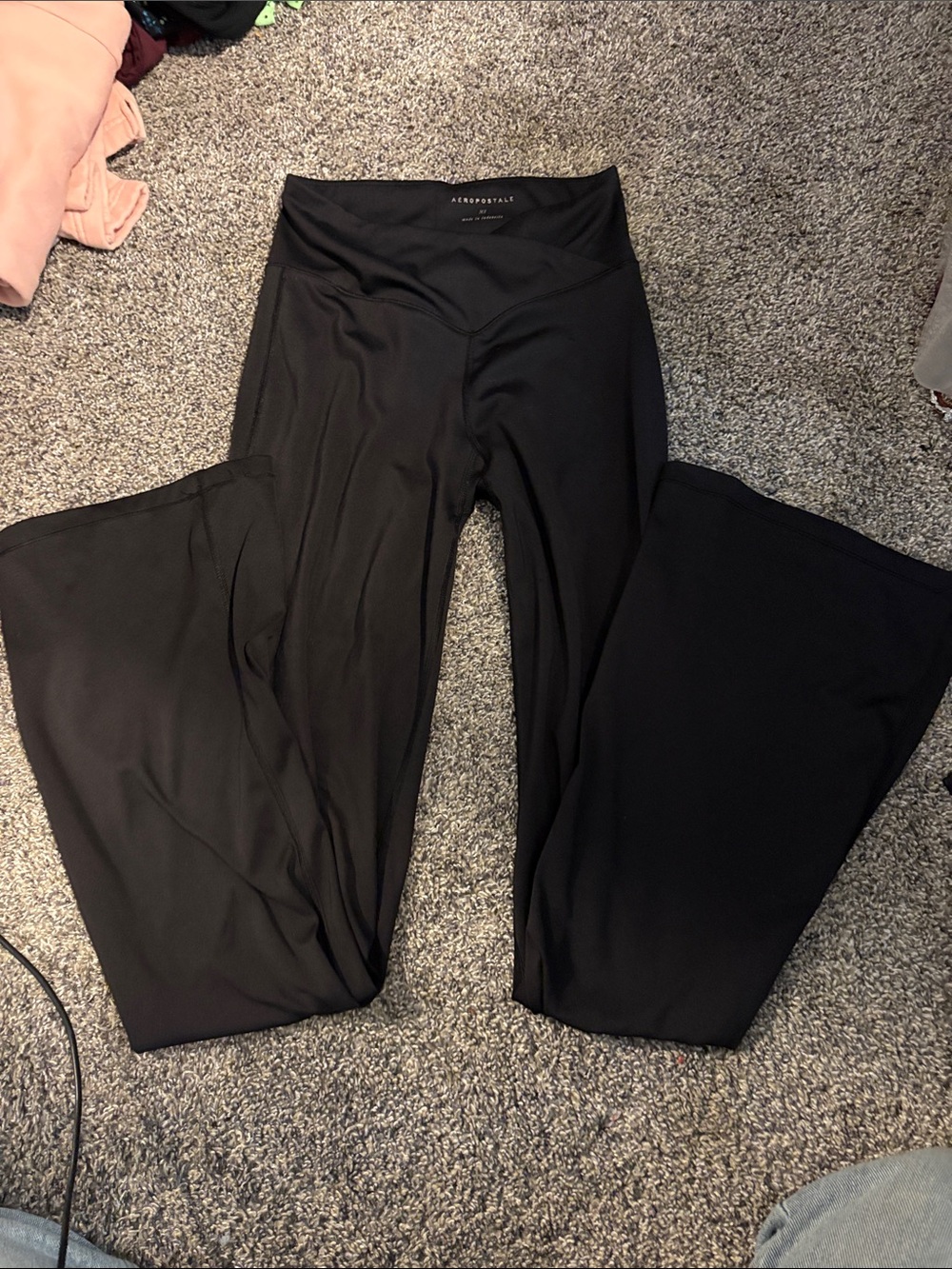 Aeropostale Black XS High-Rise Leggings Flare